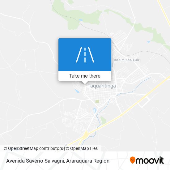 Mapa Avenida Savério Salvagni