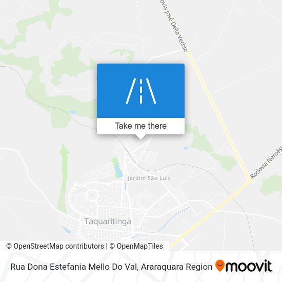 Rua Dona Estefania Mello Do Val map