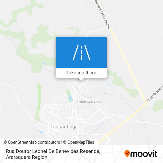 Rua Doutor Leonel De Benevides Resende map