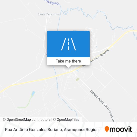 Rua Antônio Gonzales Soriano map