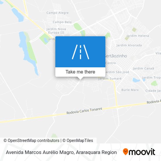 Avenida Marcos Aurélio Magro map