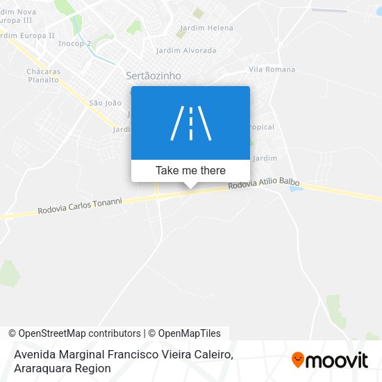Avenida Marginal Francisco Vieira Caleiro map
