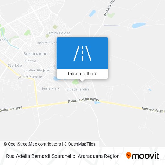 Rua Adélia Bernardi Scaranello map