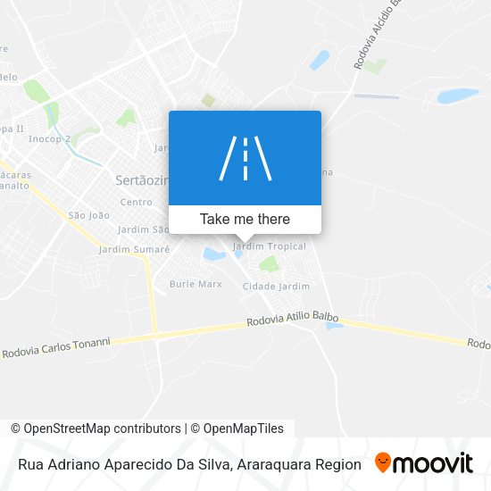 Rua Adriano Aparecido Da Silva map