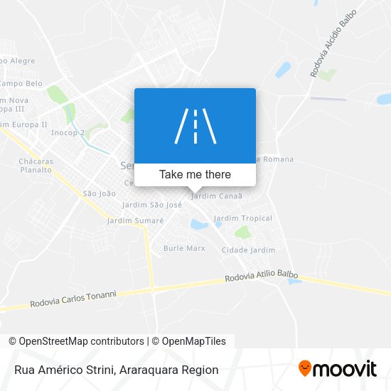 Rua Américo Strini map