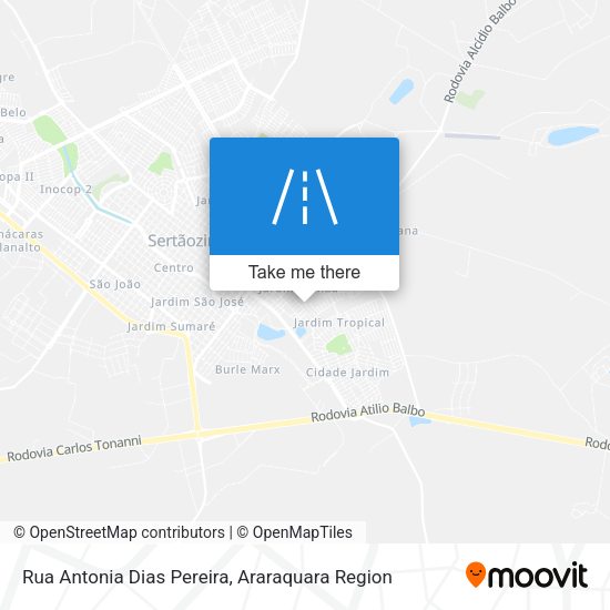 Rua Antonia Dias Pereira map