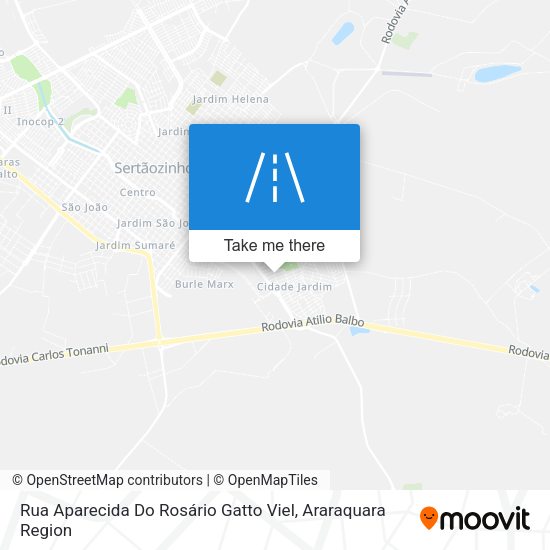 Rua Aparecida Do Rosário Gatto Viel map