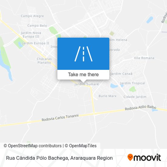 Rua Cândida Pólo Bachega map