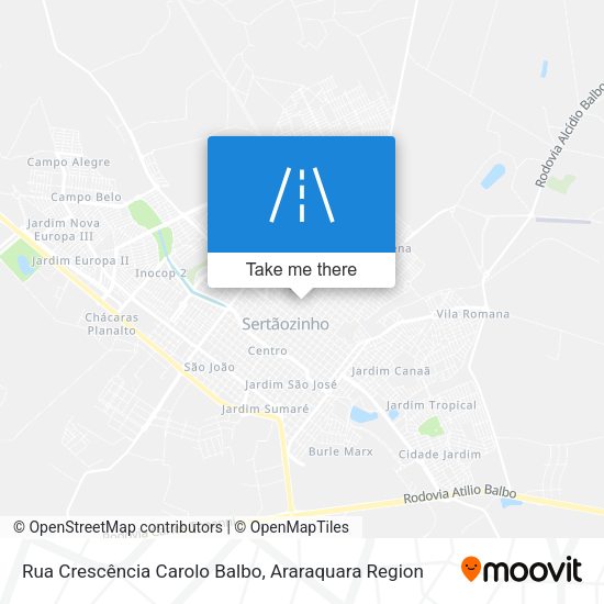 Rua Crescência Carolo Balbo map