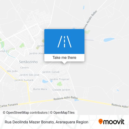 Rua Deolinda Mazer Bonato map