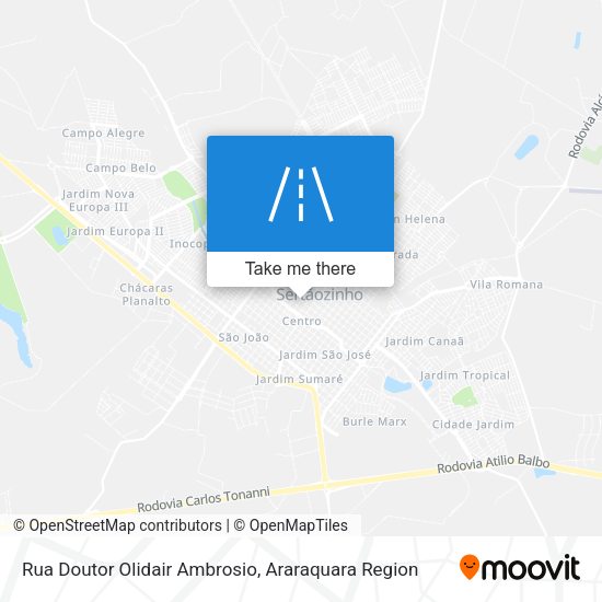 Rua Doutor Olidair Ambrosio map