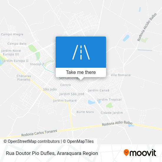 Rua Doutor Pio Dufles map