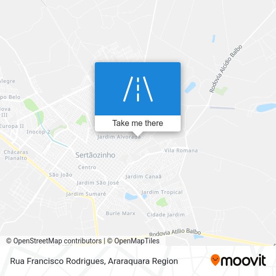 Rua Francisco Rodrigues map