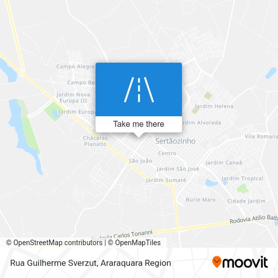 Rua Guilherme Sverzut map