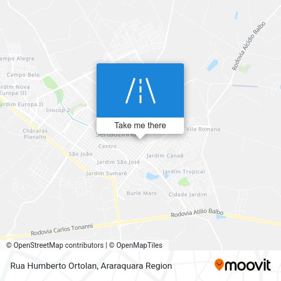 Rua Humberto Ortolan map
