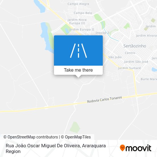 Rua João Oscar Miguel De Oliveira map