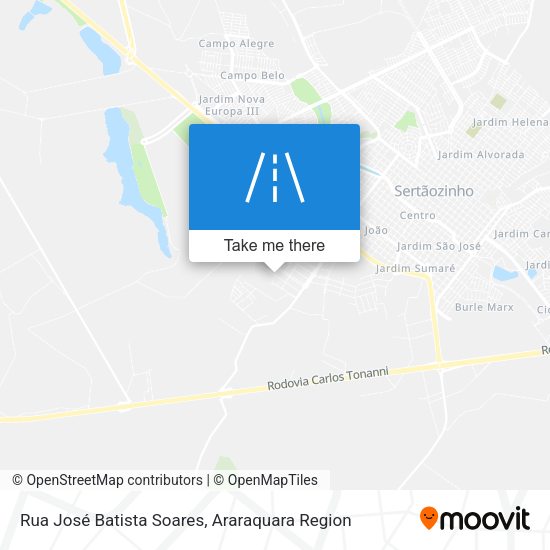 Rua José Batista Soares map