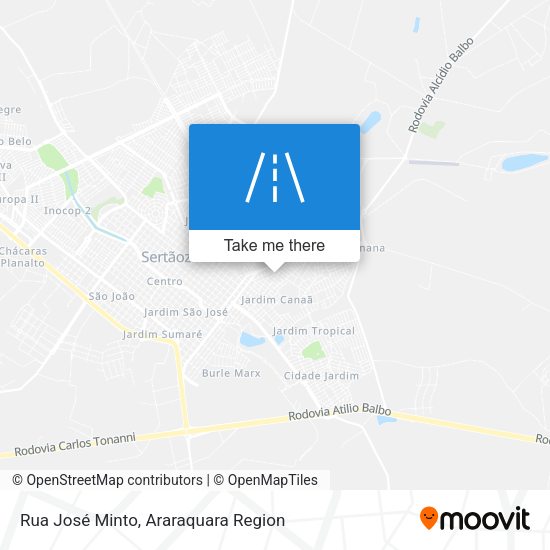 Rua José Minto map