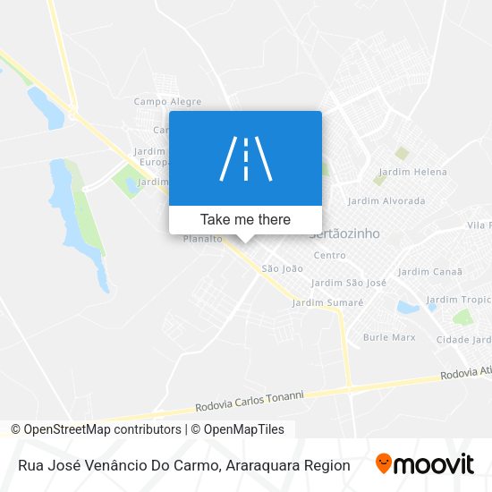 Rua José Venâncio Do Carmo map
