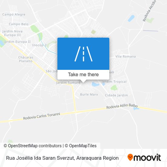 Rua Josélia Ida Saran Sverzut map