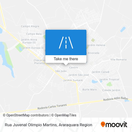 Rua Juvenal Olímpio Martins map