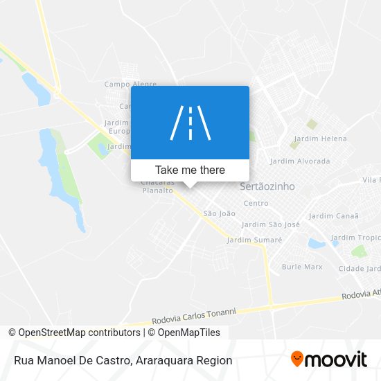 Rua Manoel De Castro map