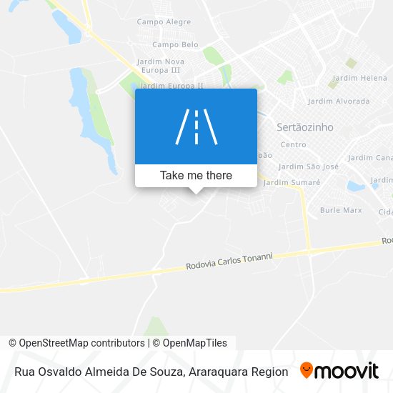 Rua Osvaldo Almeida De Souza map