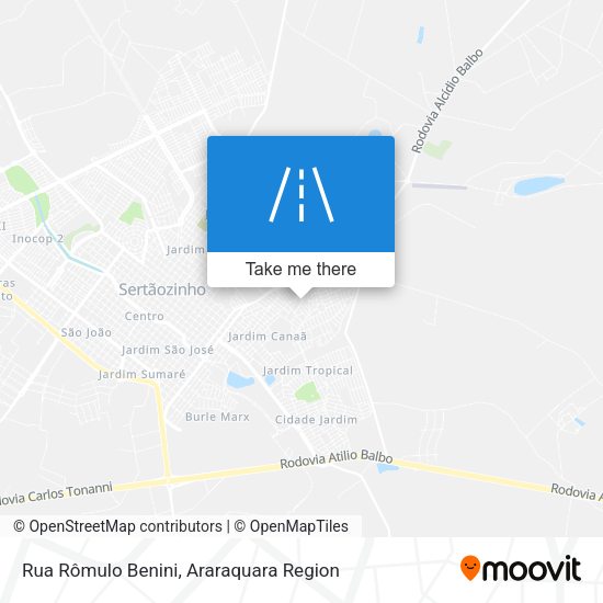 Rua Rômulo Benini map