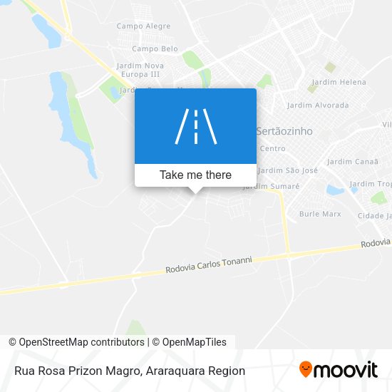 Rua Rosa Prizon Magro map