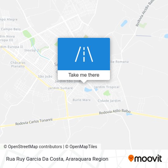 Rua Ruy Garcia Da Costa map