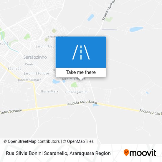 Rua Silvia Bonini Scaranello map