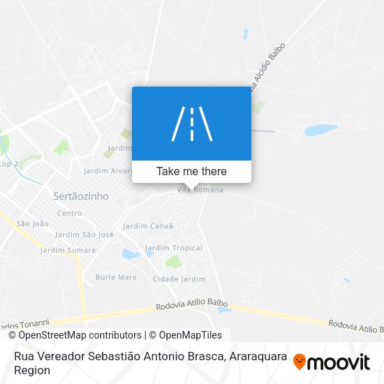 Rua Vereador Sebastião Antonio Brasca map