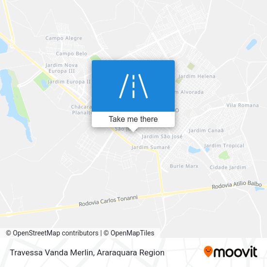 Travessa Vanda Merlin map