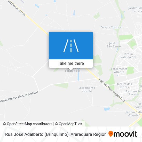 Rua José Adalberto (Brinquinho) map