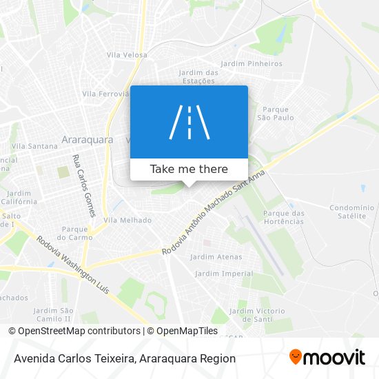 Mapa Avenida Carlos Teixeira