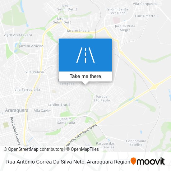 Rua Antônio Corrêa Da Silva Neto map