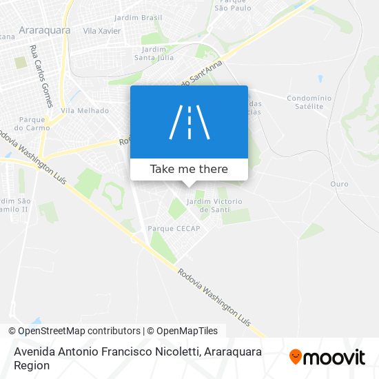 Avenida Antonio Francisco Nicoletti map