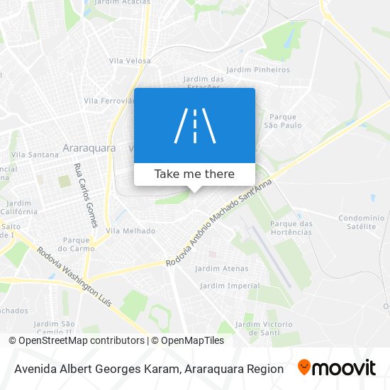 Mapa Avenida Albert Georges Karam