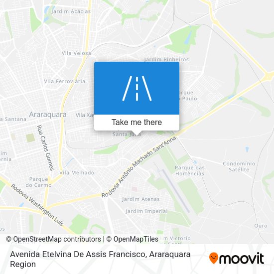Avenida Etelvina De Assis Francisco map