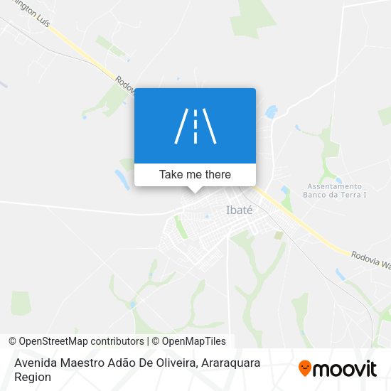 Avenida Maestro Adão De Oliveira map