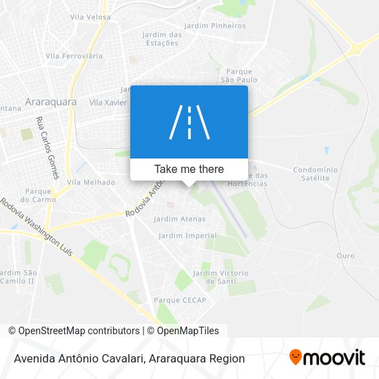 Avenida Antônio Cavalari map