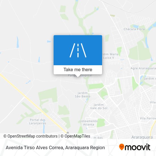 Avenida Tirso Alves Correa map