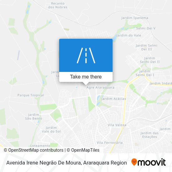 Avenida Irene Negrão De Moura map