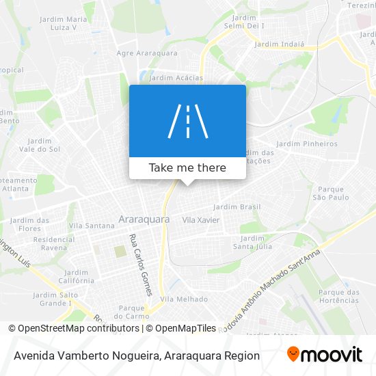 Avenida Vamberto Nogueira map