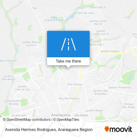 Avenida Hermes Rodrigues map
