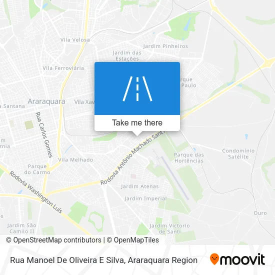 Rua Manoel De Oliveira E Silva map