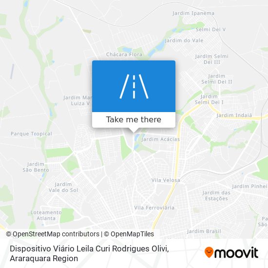 Dispositivo Viário Leila Curi Rodrigues Olivi map