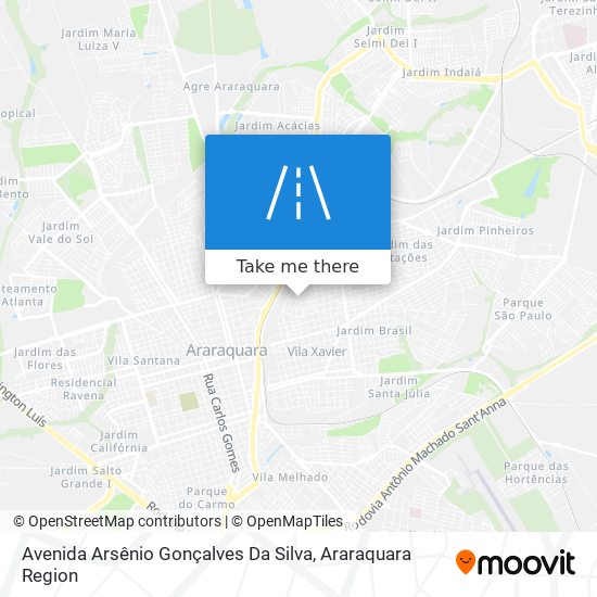 Avenida Arsênio Gonçalves Da Silva map