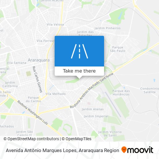 Mapa Avenida Antônio Marques Lopes