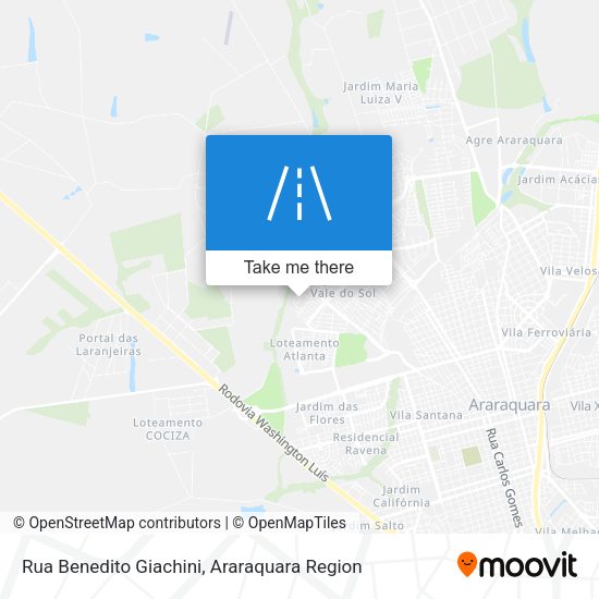 Rua Benedito Giachini map